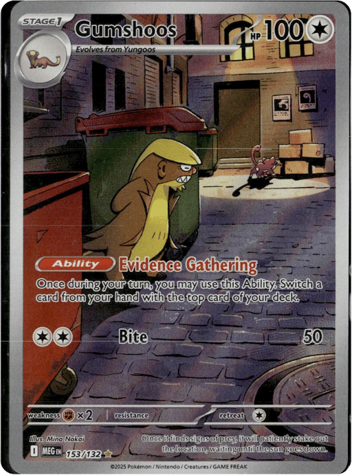 2025 Gumshoos #153 Mega Evolution