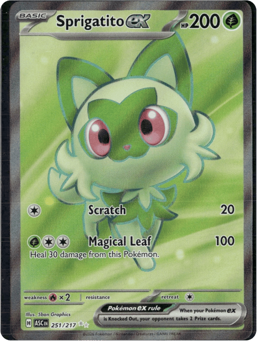 2026 Sprigatito ex #251 Ascended Heroes
