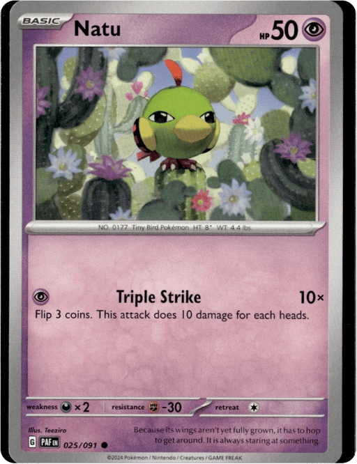 2024 Natu #25 Paldean Fates