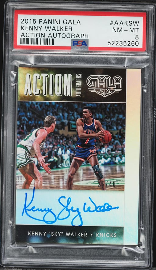 2015 Panini Gala Action Kenny Walker AUTO /40 #AAKSW PSA 8 NM-MT