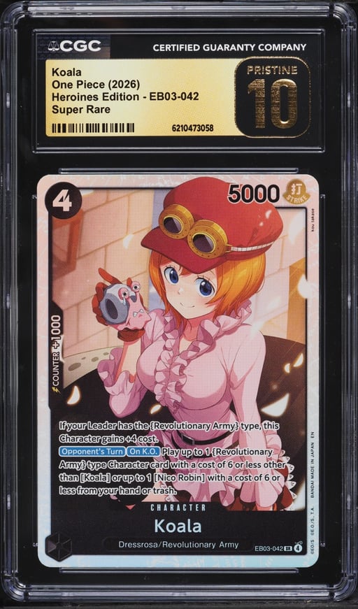 2026 One Piece Heroines Edition Koala #EB03-042 CGC 10 PRISTINE