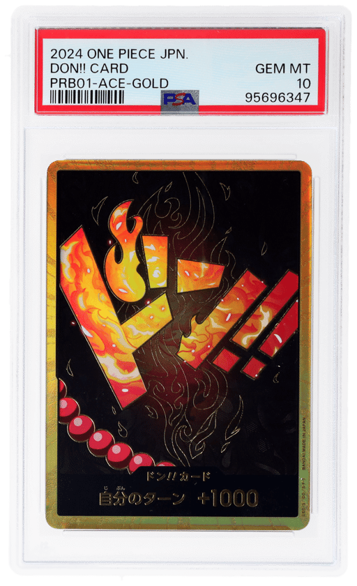 2024 One Piece the Best Premium Booster Japanese Portgas D. Ace Gold Don Card PSA 10