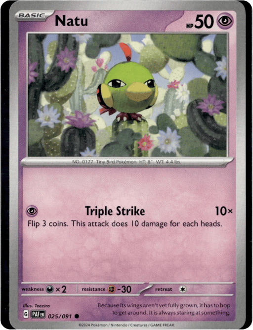 2024 Natu #25 Paldean Fates