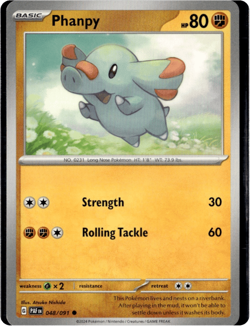 2024 Phanpy #48 Paldean Fates