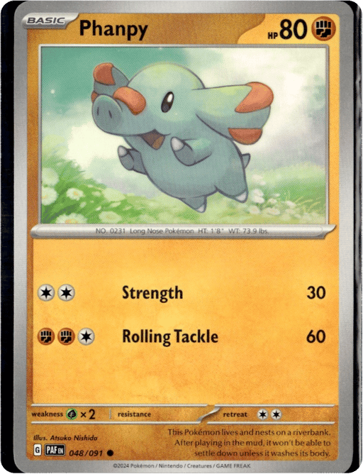 2024 Phanpy #48 Paldean Fates