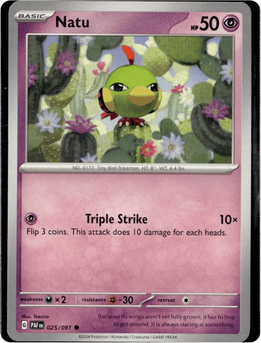 2024 Natu #25 Paldean Fates