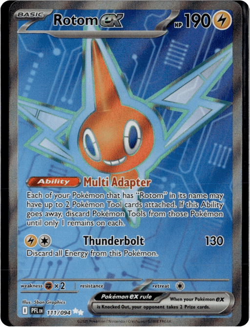 2025 Rotom ex #111 Phantasmal Flames