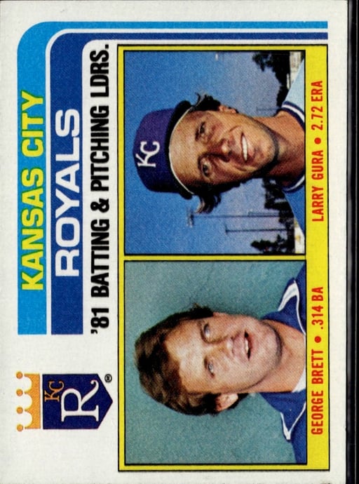 1982 Larry Gura #96 Baseball