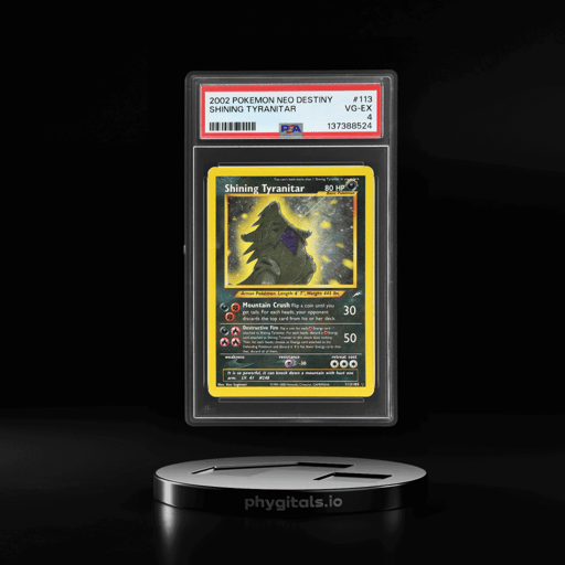 2002 Pokemon Neo Destiny Shining Tyranitar #113 PSA 4