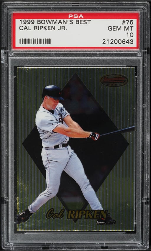 1999 Bowman's Best Cal Ripken Jr. #75 PSA 10 GEM MINT