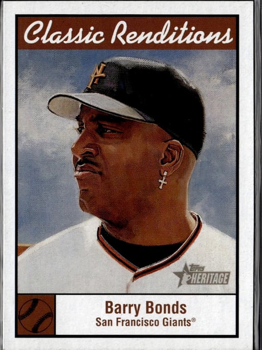 2001 2001 Topps Heritage Classic Rendition Barry Bonds #CR3 Topps Heritage Classic Rendition