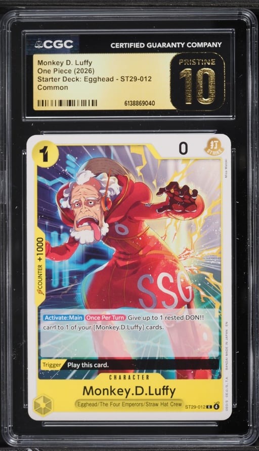 2026 One Piece Starter Deck Egghead Monkey D. Luffy #ST29-012 CGC 10 PRISTINE