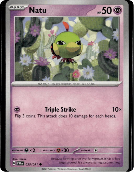 2024 Natu #25 Paldean Fates