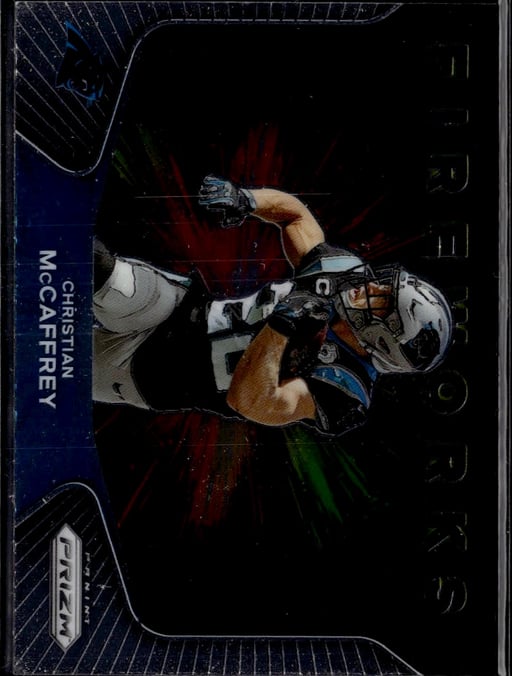 2020 Christian McCaffrey #1 Prizm Fireworks