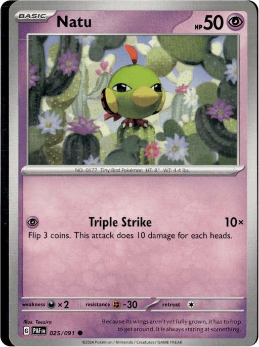 2024 Natu #25 Paldean Fates