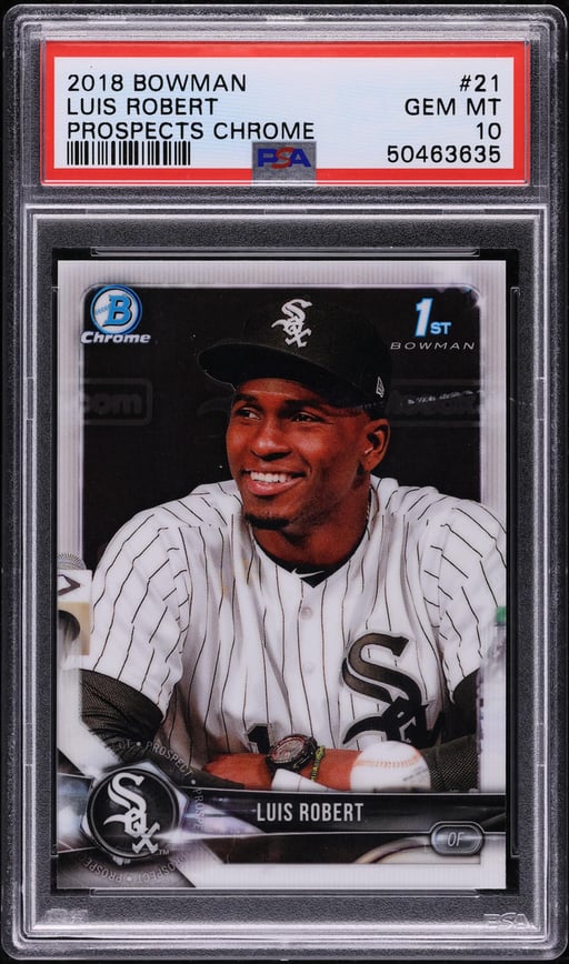 2018 Bowman Chrome Luis Robert PROSPECT #BCP21 PSA 10 GEM MINT