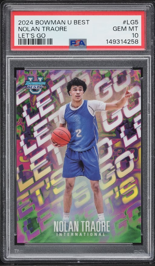 2024 Bowman University Best Let's Go Nolan Traore #LG-5 PSA 10 GEM MINT