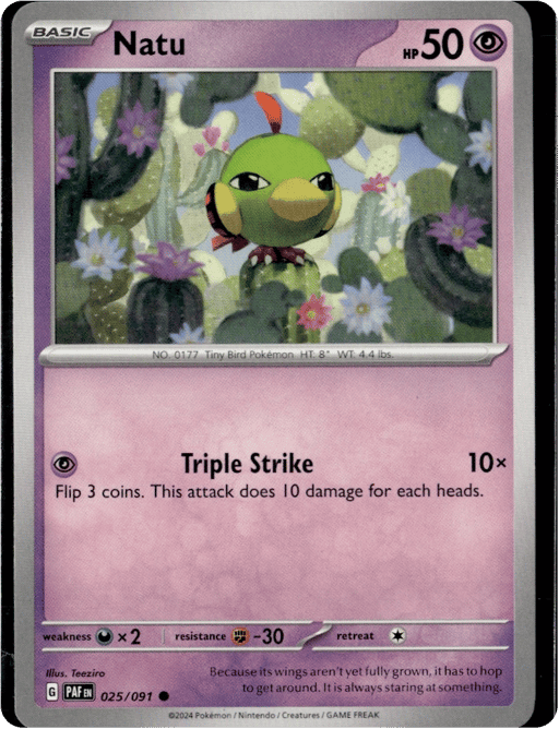 2024 Natu #25 Paldean Fates