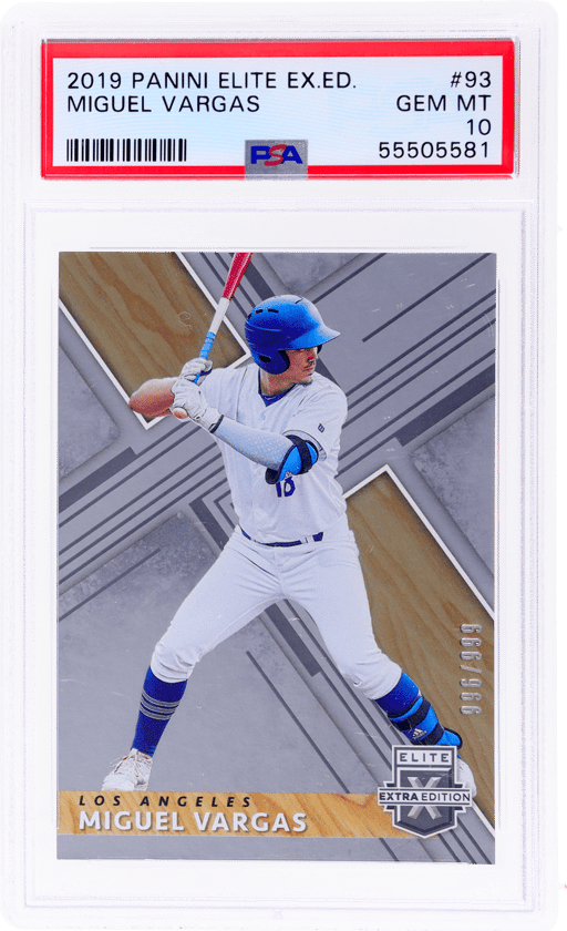 2019 Elite Extra Edition Miguel Vargas #93 996/999 PSA 10