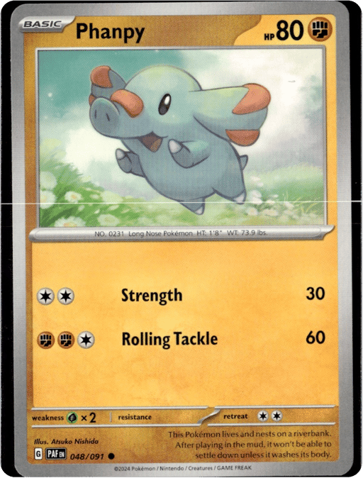 2024 Phanpy #48 Paldean Fates