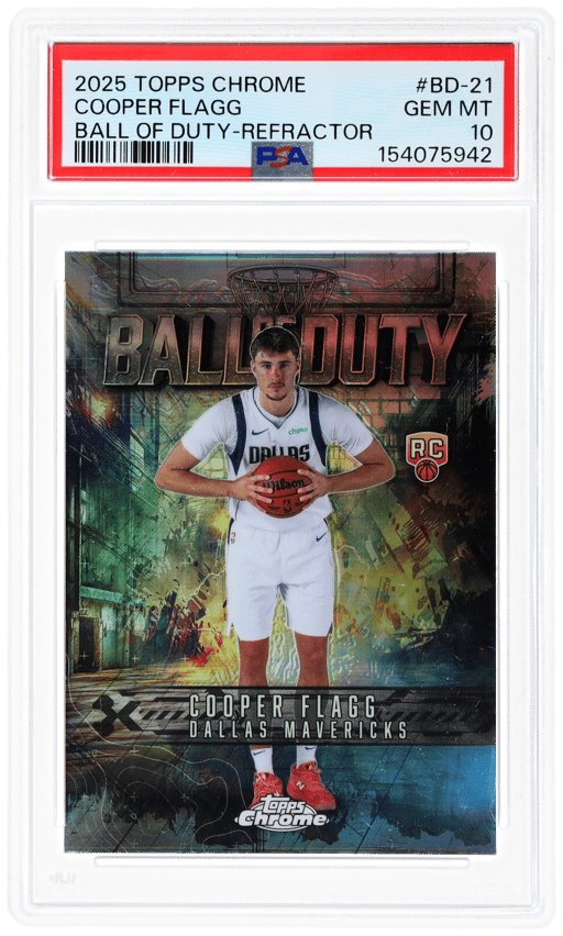 2025 Topps Chrome Refractor Cooper Flagg #BD-21 PSA 10