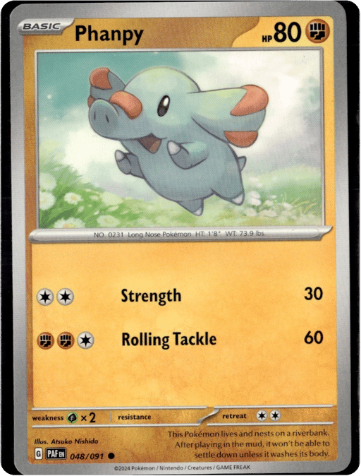 2024 Phanpy #48 Paldean Fates