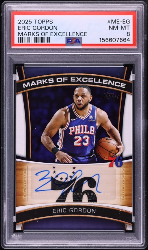 2025 Topps Marks Of Excellence Eric Gordon AUTO #ME-EG PSA 8 NM-MT
