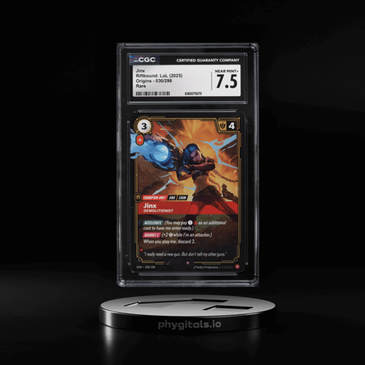 2025 Riftbound League Of Legends LoL Origins Jinx #30 CGC 7.5 NRMT+