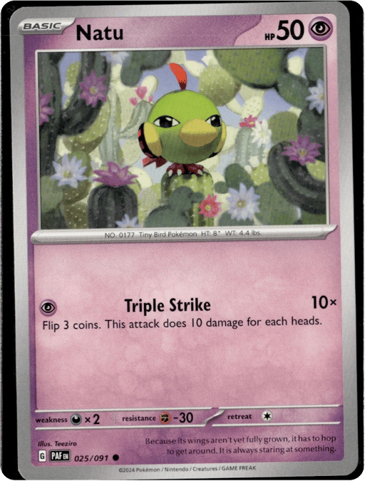 2024 Natu #25 Paldean Fates