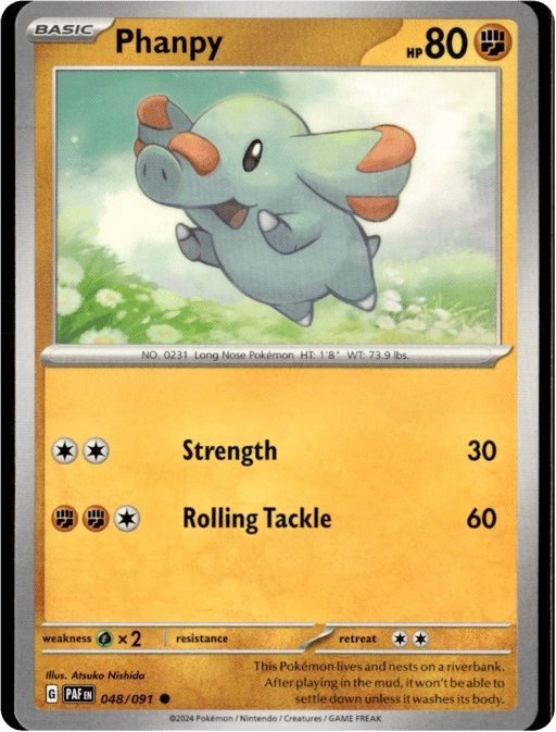 2024 Phanpy #48 Paldean Fates