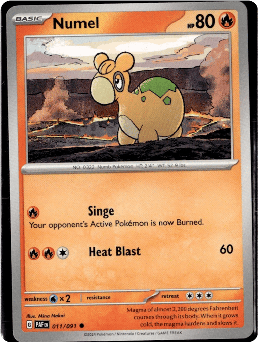 2024 Numel #11 Paldean Fates