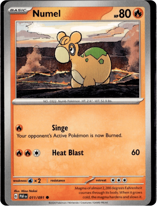 2024 Numel #11 Paldean Fates