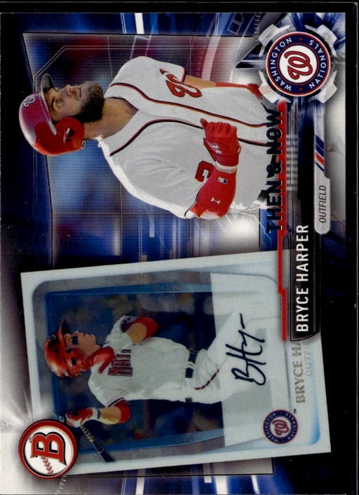 2017 Bryce Harper #Bowman-6 Topps Bowman Then & Now