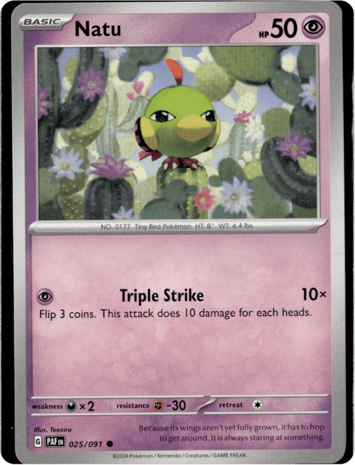 2024 Natu #25 Paldean Fates