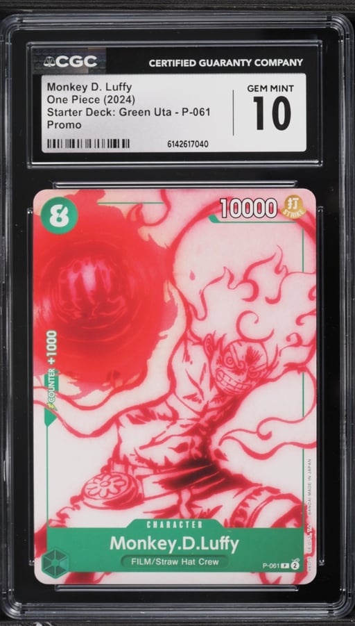 2024 One Piece Starter Deck Green Uta Monkey D. Luffy #P-061 CGC 10 GEM MINT