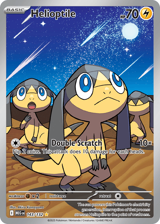 2025 Helioptile #143 Mega Evolution