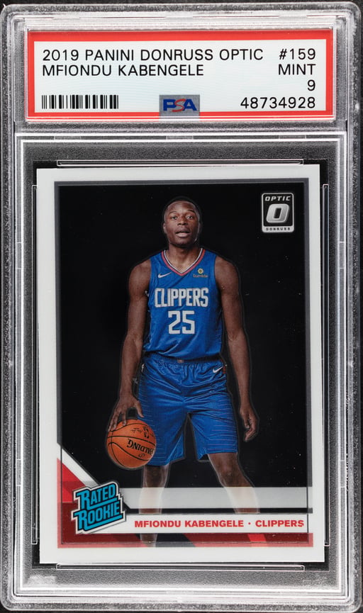 2019 Donruss Optic Mfiondu Kabengele #159 PSA 9