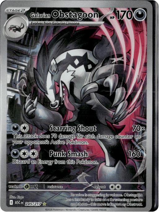 2026 Galarian Obstagoon #245 Ascended Heroes