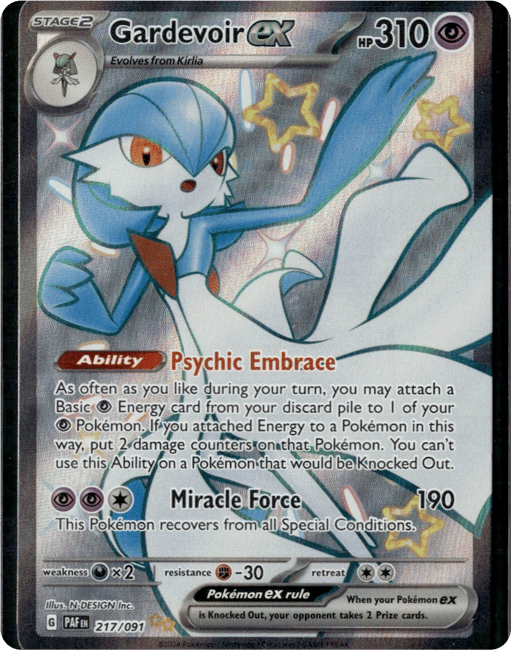 2024 Gardevoir ex #217 Paldean Fates