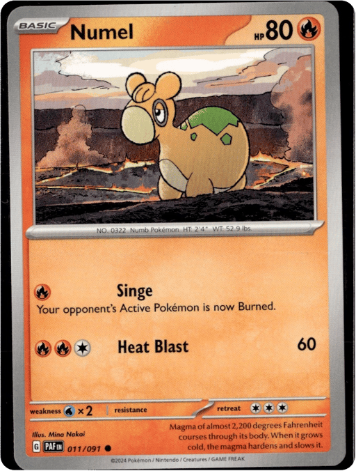 2024 Numel #11 Paldean Fates