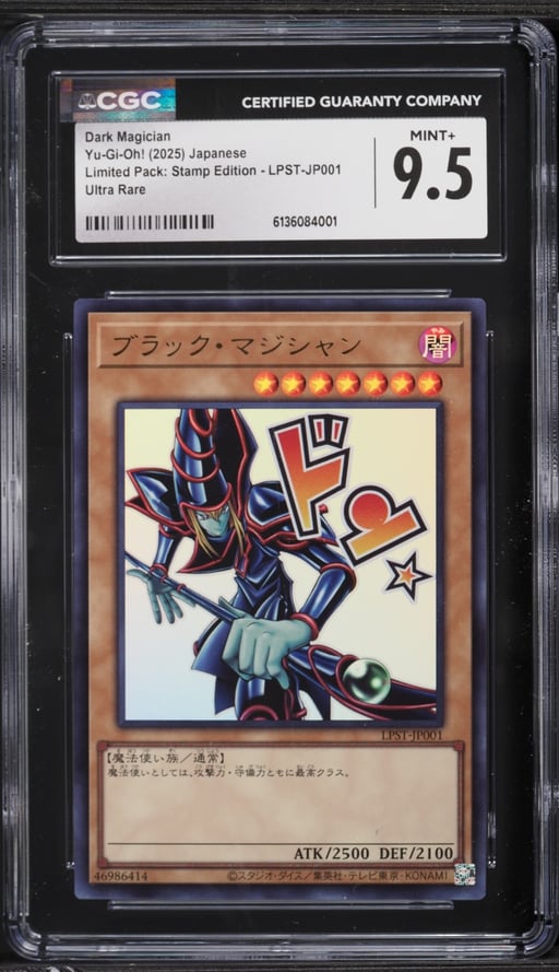 2025 Yu-Gi-Oh! Japanese LPST Prismatic SEC Dark Magician #LPST-JP001 CGC 9.5 MINT+