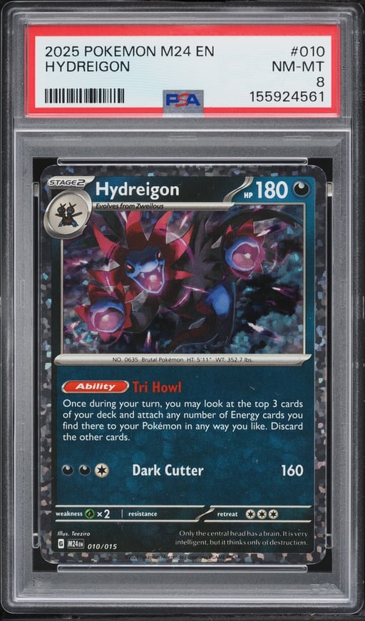 2025 Pokemon Scarlet & Violet McDonald's Collection Hydreigon #010 PSA 8 NM-MT