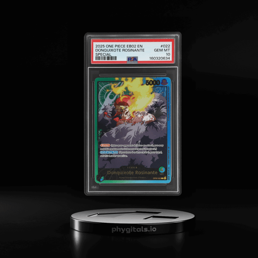 2025 One Piece Extra Booster Anime 25th Collection Donquixote Rosinante #OP05-022 PSA 10