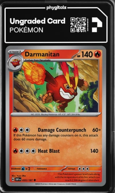 2023 Darmanitan Obsidian Flames 