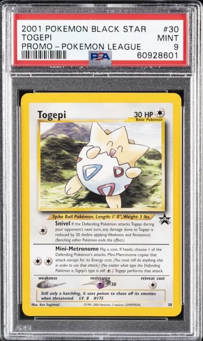 2001 POKEMON PROMO BLACK STAR PO