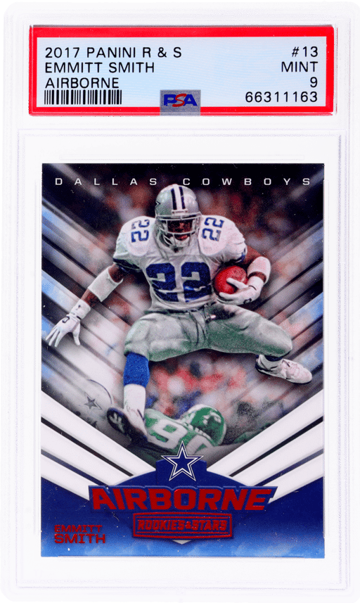 2017 Panini Rookies & Stars Airborne Emmitt Smith #13 PSA 9