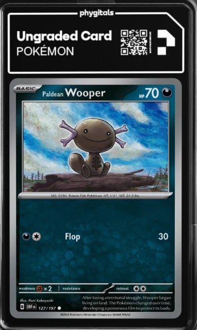 2023 Paldean Wooper Obsidian Fla
