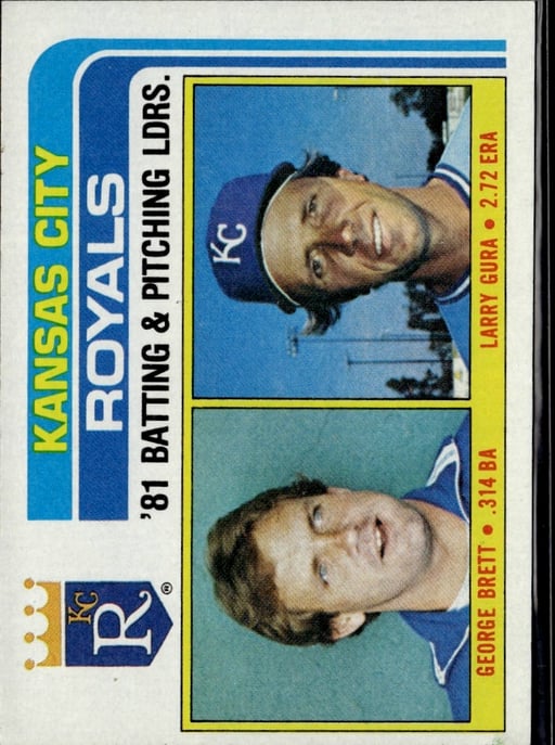 1982 Larry Gura #96 Baseball