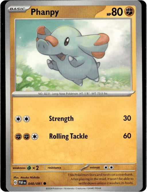 2024 Phanpy #48 Paldean Fates