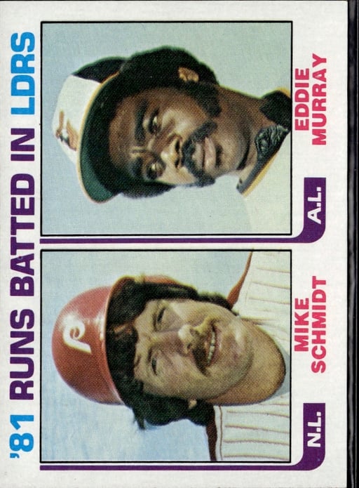 1982 Eddie Murray #163 1981 Leaders